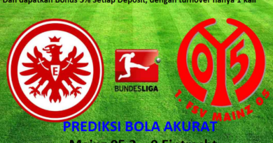 Prediksi Skor Mainz 05 vs Eintracht Frankfurt 28 Oktober 2017