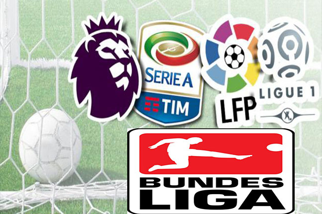 Klasemen Sementara Liga-Liga Top Eropa