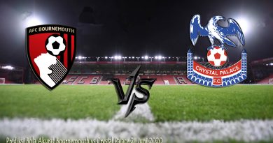 Prediksi Bola Akurat Bournemouth vs Crystal Palace 21 Juni 2020